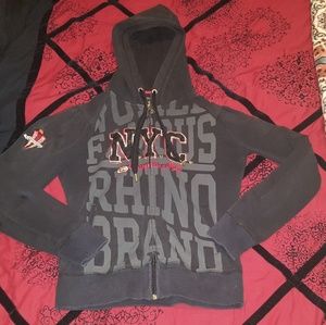 Ecko red long sleeve hooded sweatshirt